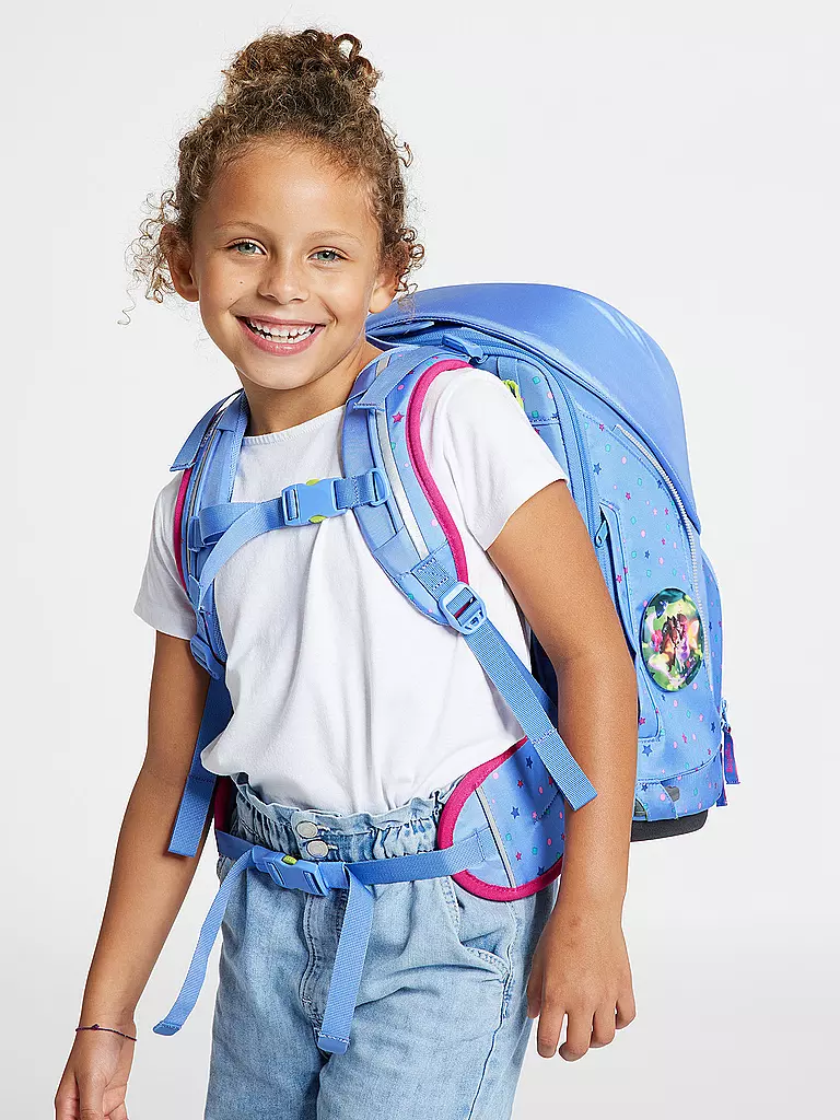 ERGOBAG | Schultaschen Set 5tlg Wide - Bärzaubernd | Bleu clair