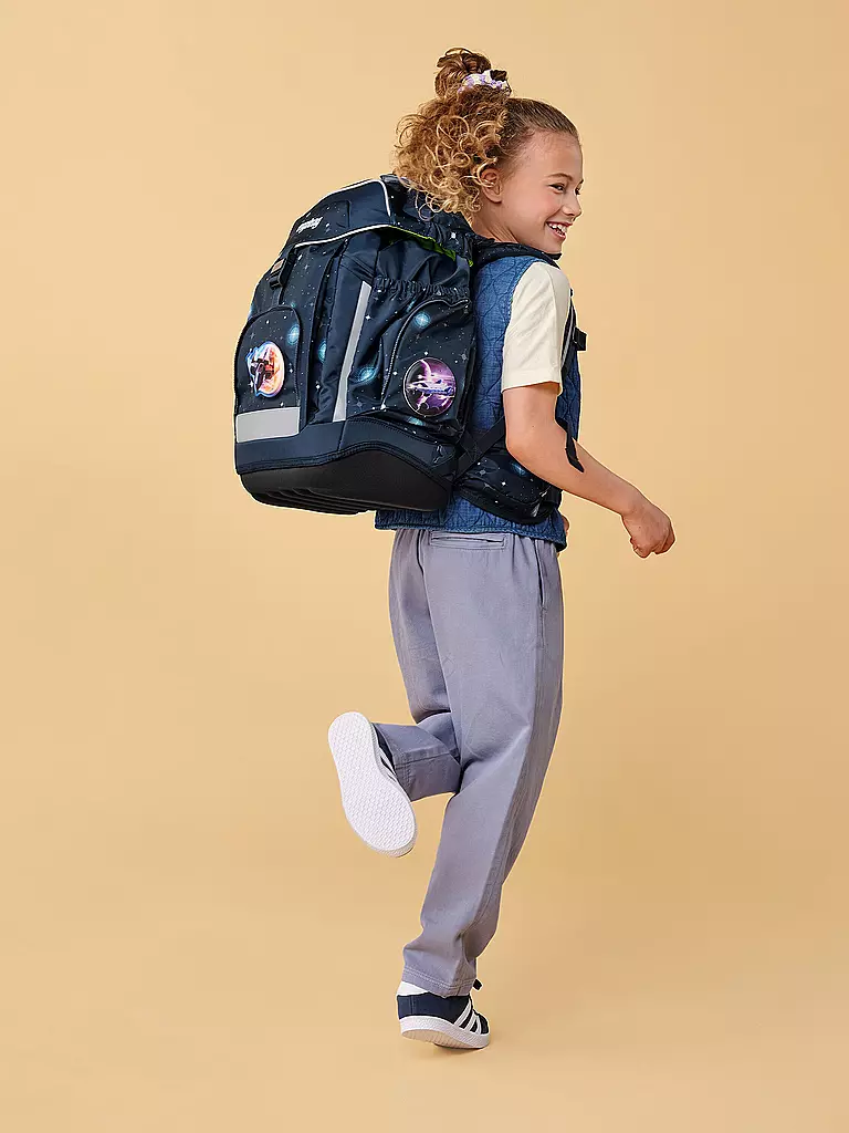 ERGOBAG | Schultaschen Set 6tlg MAXI KoBärnikus | Bleu foncé