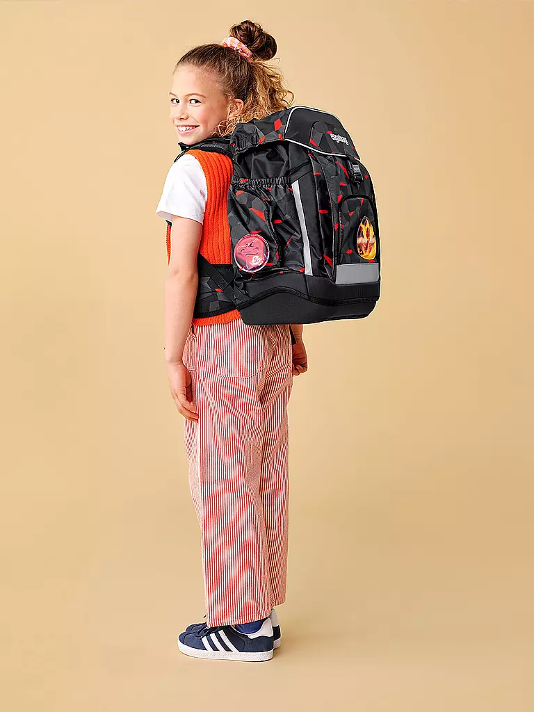 ERGOBAG | Schultaschen Set 6tlg MAXI TaekBärdo | Noir