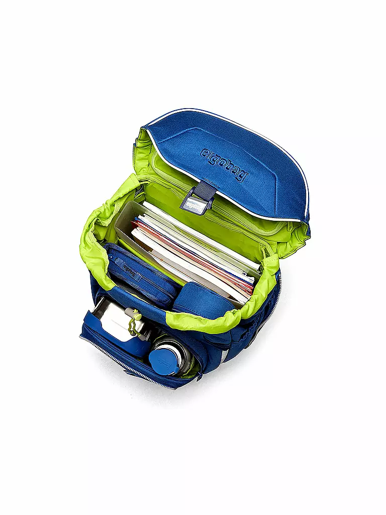 ERGOBAG | Schultaschen-Set 6-tlg. Pack - WaldmonstBär | Bleu