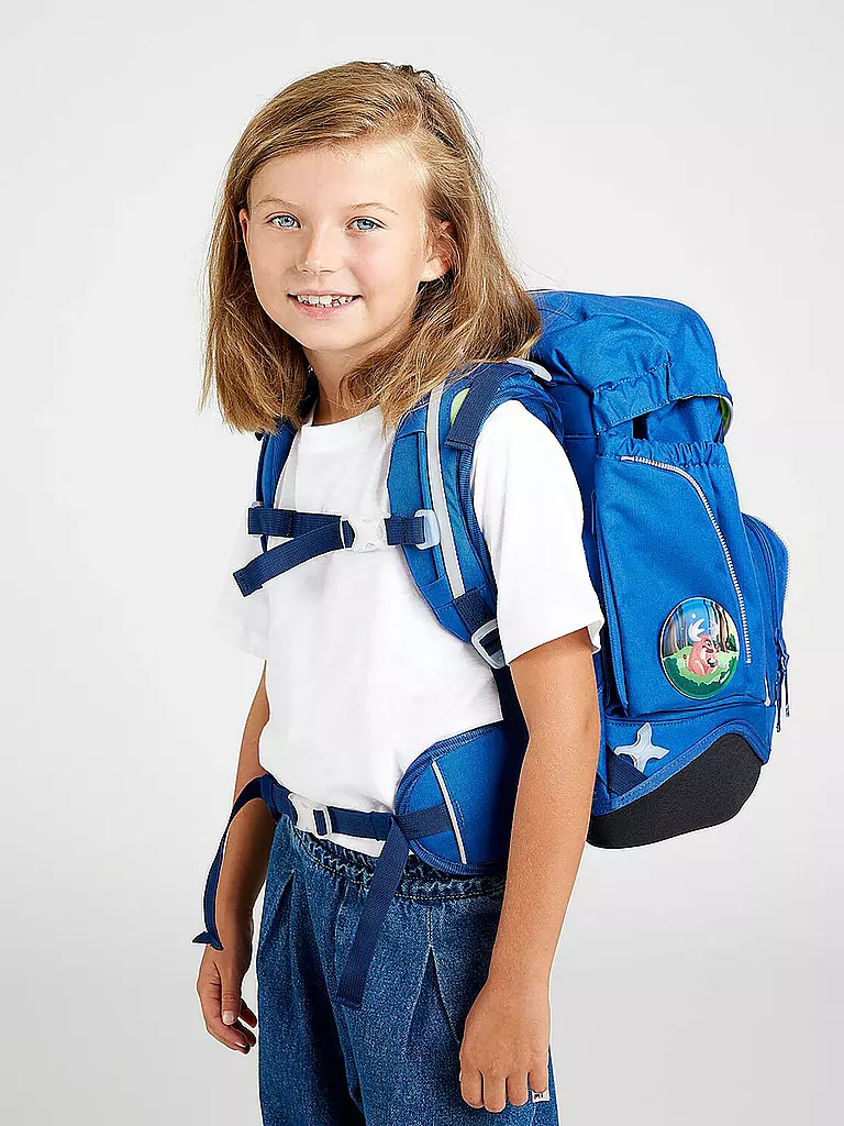 ERGOBAG | Schultaschen-Set 6-tlg. Pack - WaldmonstBär | Bleu