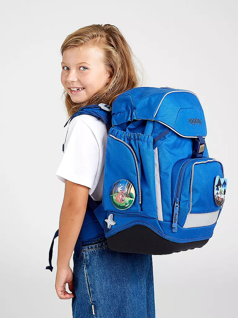 ERGOBAG | Schultaschen-Set 6-tlg. Pack - WaldmonstBär | Bleu