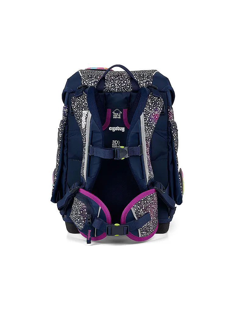 ERGOBAG | Set de cartable 5 pièces CUBO Bärlaxy | Bleu foncé