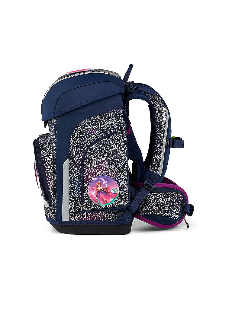 ERGOBAG | Set de cartable 5 pièces CUBO Bärlaxy | Bleu foncé