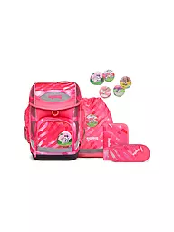 ERGOBAG | Set de cartable 5 pièces Cubo KuntBärbuntes Einhorn | Rose vif