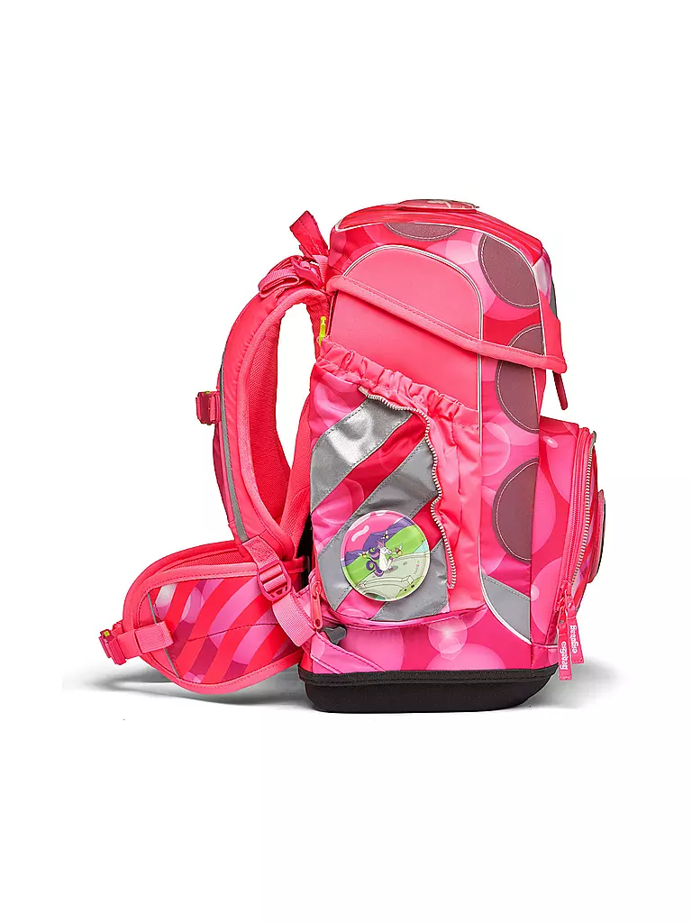ERGOBAG | Set de cartable 5 pièces Cubo KuntBärbuntes Einhorn | Rose vif