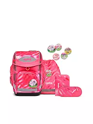 ERGOBAG | Set de cartable 5 pièces Cubo NeoTruckbär | Rose vif