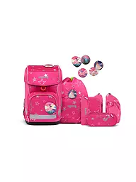 ERGOBAG | Set de cartables 6 pièces CUBO Light - BlütenzauBär | Rose vif