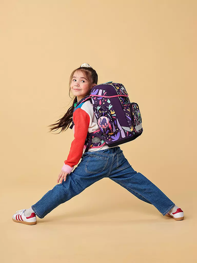 ERGOBAG | Set de cartable 5 pièces CUBO LIGHT AmBärzonas | Lilas