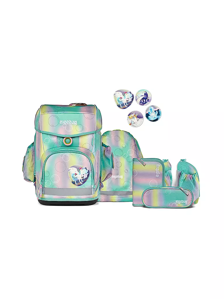 ERGOBAG | Set de cartable 5 pièces CUBO LIGHT ZauBärwelt | Multicolore