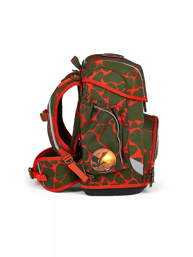 ERGOBAG | Set de cartable 5 pièces CUBO Lumi FeuerspeiBär | Olive
