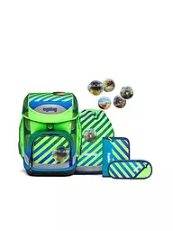 ERGOBAG | Set de cartable 5 pièces Cubo NeoTruckbär | Vert clair
