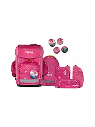 ERGOBAG | Set de cartable 6 pièces CUBO LIGHT SternzauBär | Rose vif