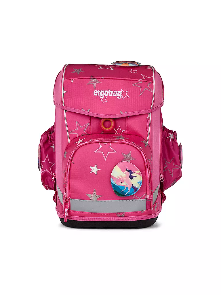 ERGOBAG | Set de cartable 6 pièces CUBO LIGHT SternzauBär | Rose vif