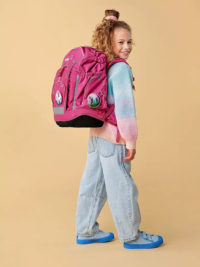 ERGOBAG | Set de cartable 6 pièces MAXI SternzauBär | Rose vif