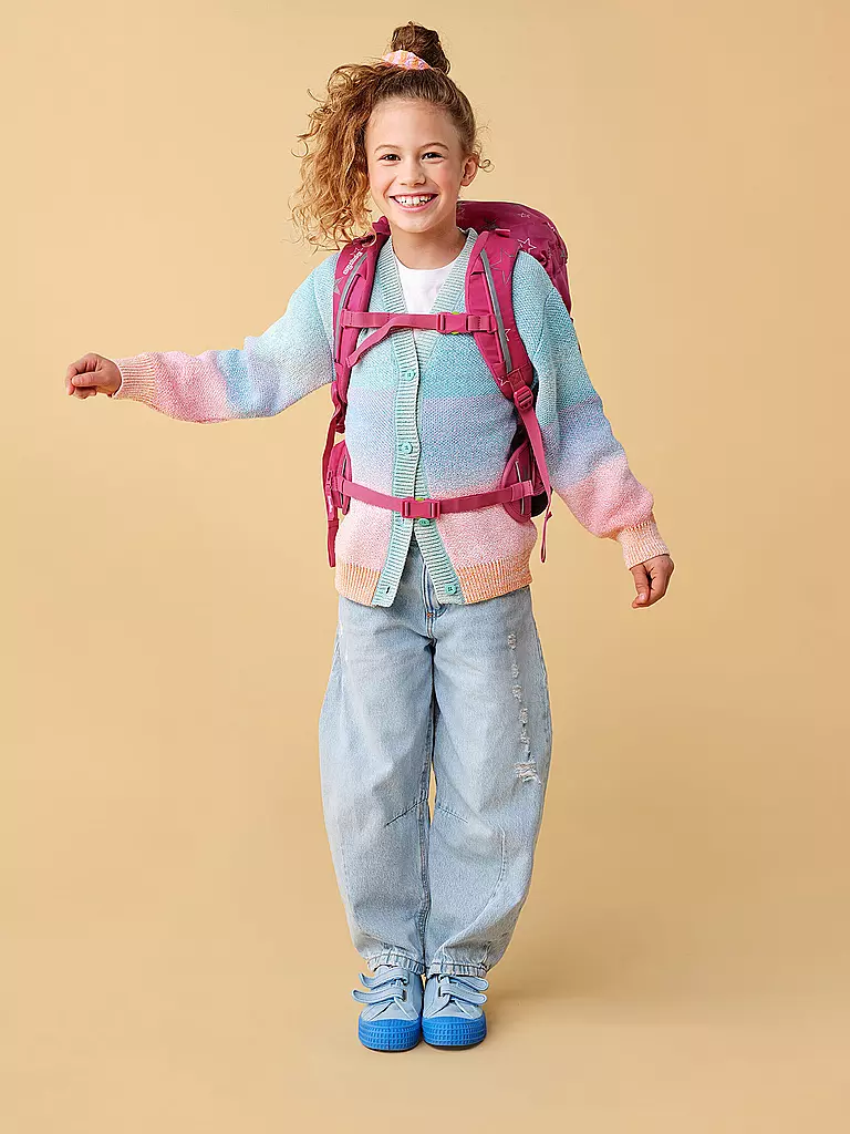 ERGOBAG | Set de cartable 6 pièces MAXI SternzauBär | Rose vif