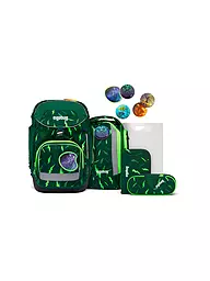 ERGOBAG | Ensemble de cartables 6 pièces PACK Lumi - PerlentauchBär | Vert foncé