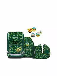 ERGOBAG | Set de cartable Cubo Light 6 pièces BärRex | Vert foncé