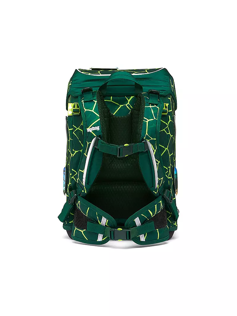 ERGOBAG | Set de cartable Cubo Light 6 pièces BärRex | Vert foncé