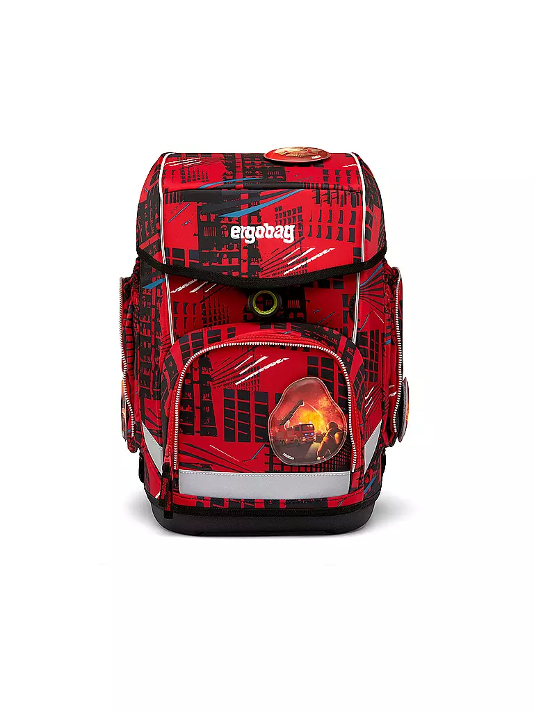 ERGOBAG | Set de cartables 5 pièces CUBO - AlerteIncendie | rot
