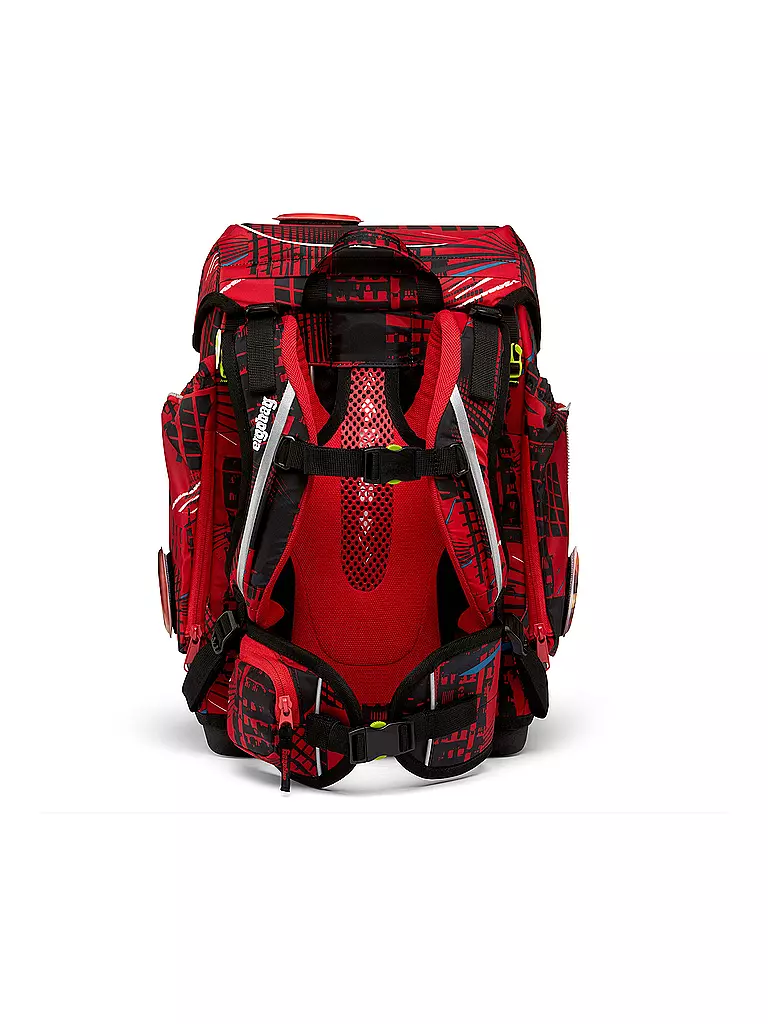 ERGOBAG | Set de cartables 5 pièces CUBO - AlerteIncendie | rot