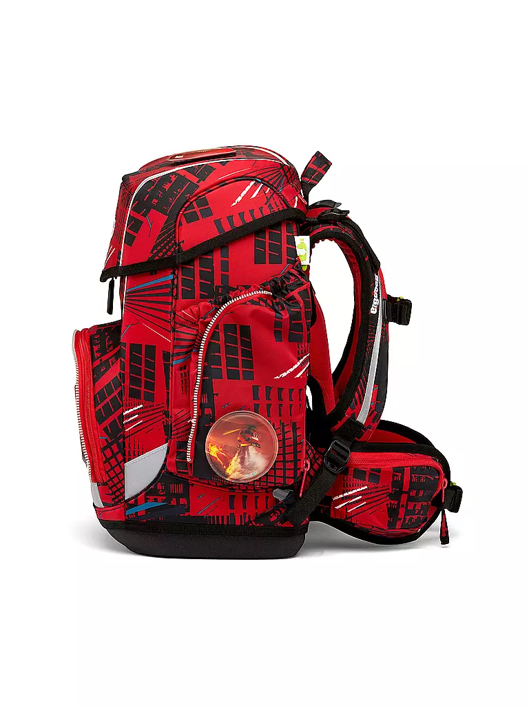 ERGOBAG | Set de cartables 5 pièces CUBO - AlerteIncendie | rot