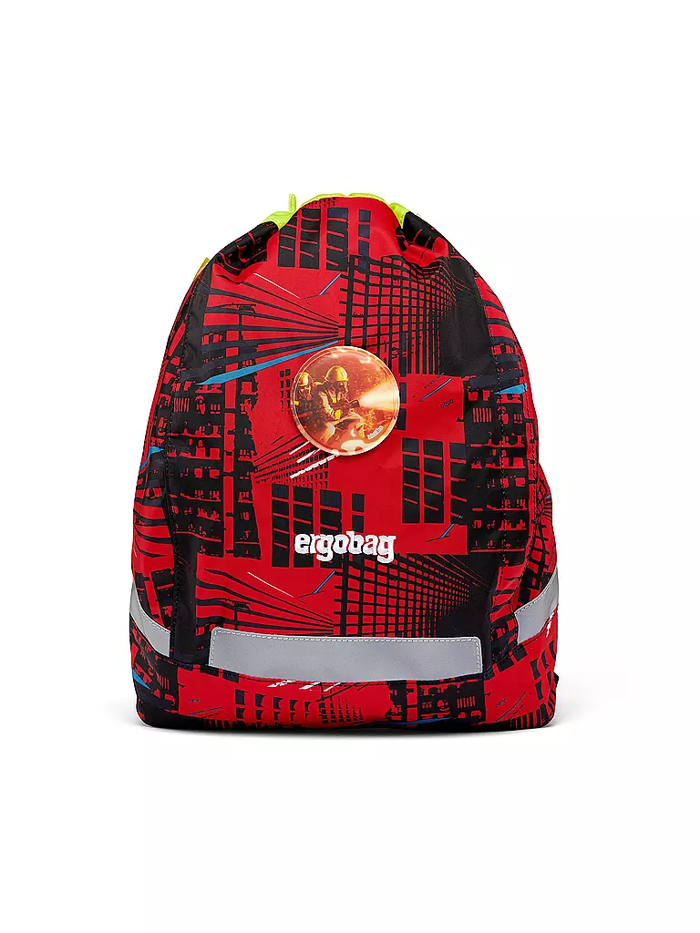 ERGOBAG | Set de cartables 5 pièces CUBO - AlerteIncendie | rot