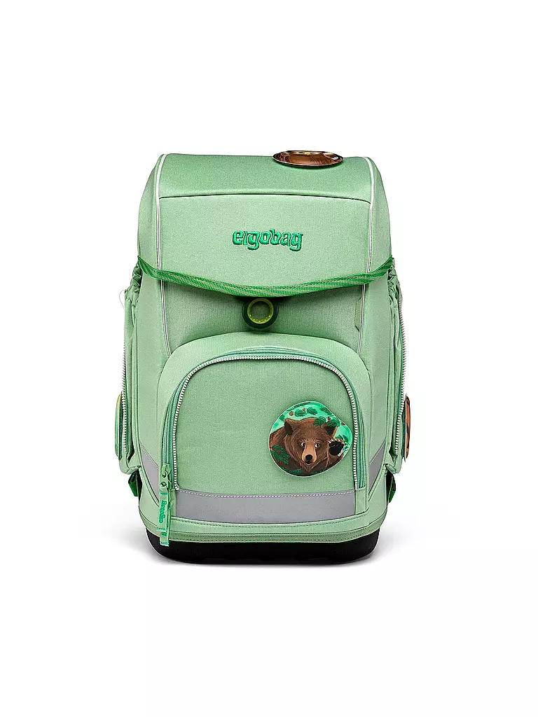ERGOBAG | Set de cartables 5 pièces CUBO Eco Hero - WaldBärwohner | Vert clair