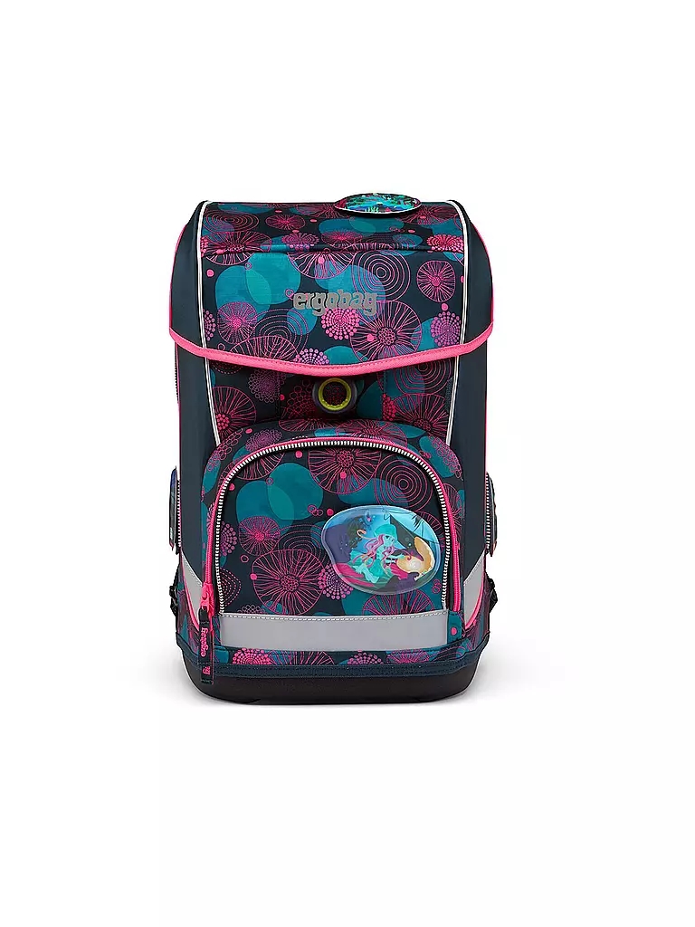 ERGOBAG | Set de cartables 5 pièces Cubo Light - KorallBär | Bleu foncé