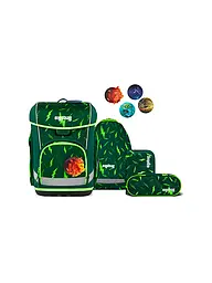 ERGOBAG | Set de cartables 5 pièces CUBO LIGHT 2026 | Vert foncé