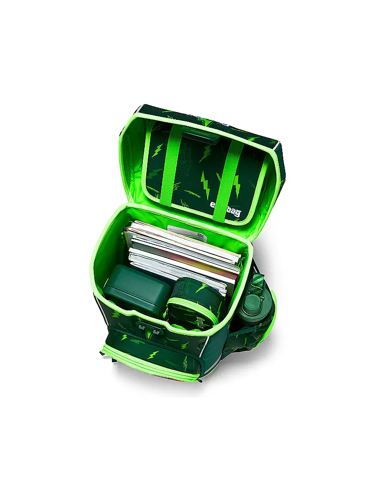 ERGOBAG | Set de cartables 5 pièces CUBO LIGHT 2026 | Vert foncé