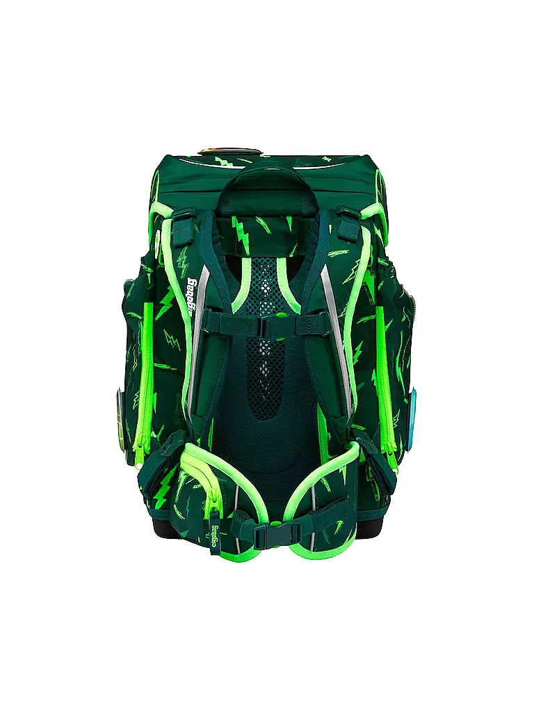 ERGOBAG | Set de cartables 5 pièces CUBO Lumi - Bärtastisch | dunkelgrün