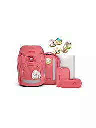 ERGOBAG | Set de cartables 6 pièces Lamas en pyjama | Rose