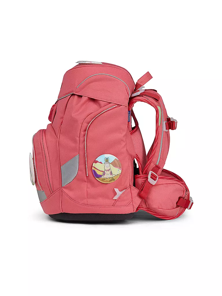 ERGOBAG | Set de cartables 6 pièces Lamas en pyjama | Rose