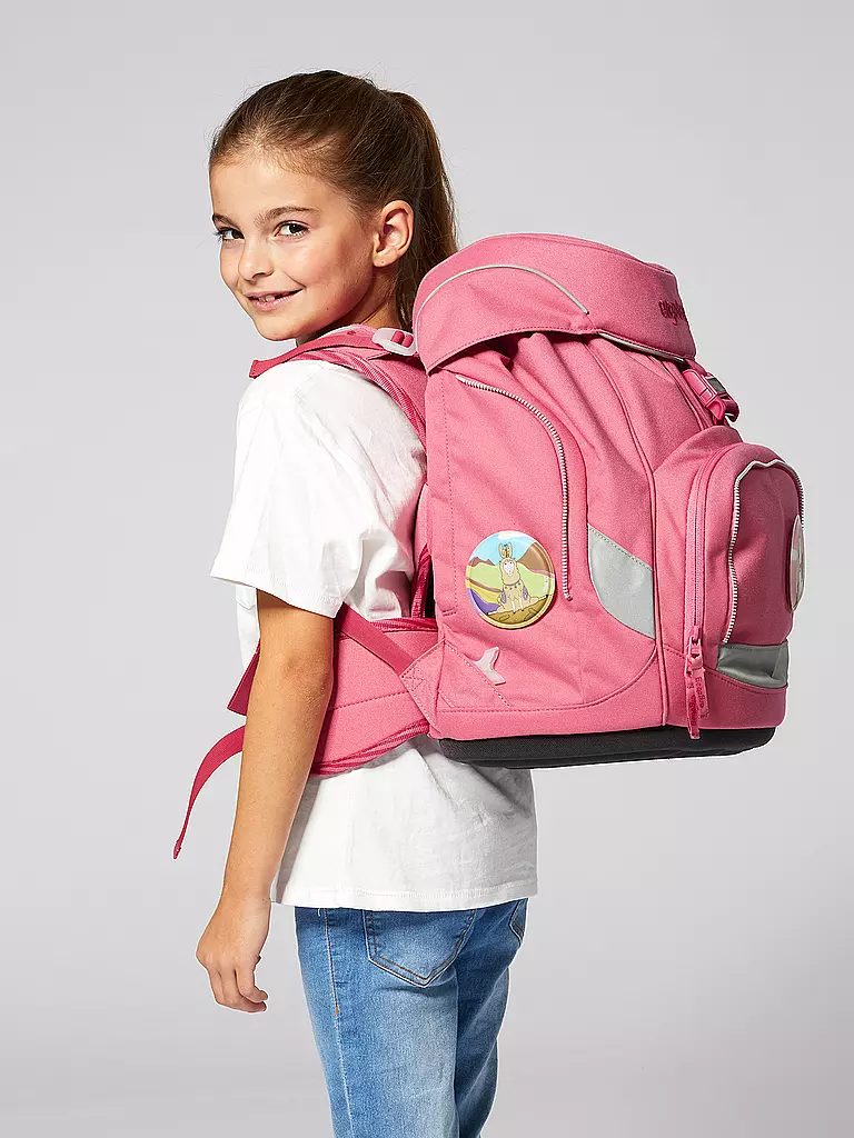 ERGOBAG | Set de cartables 6 pièces Lamas en pyjama | Rose