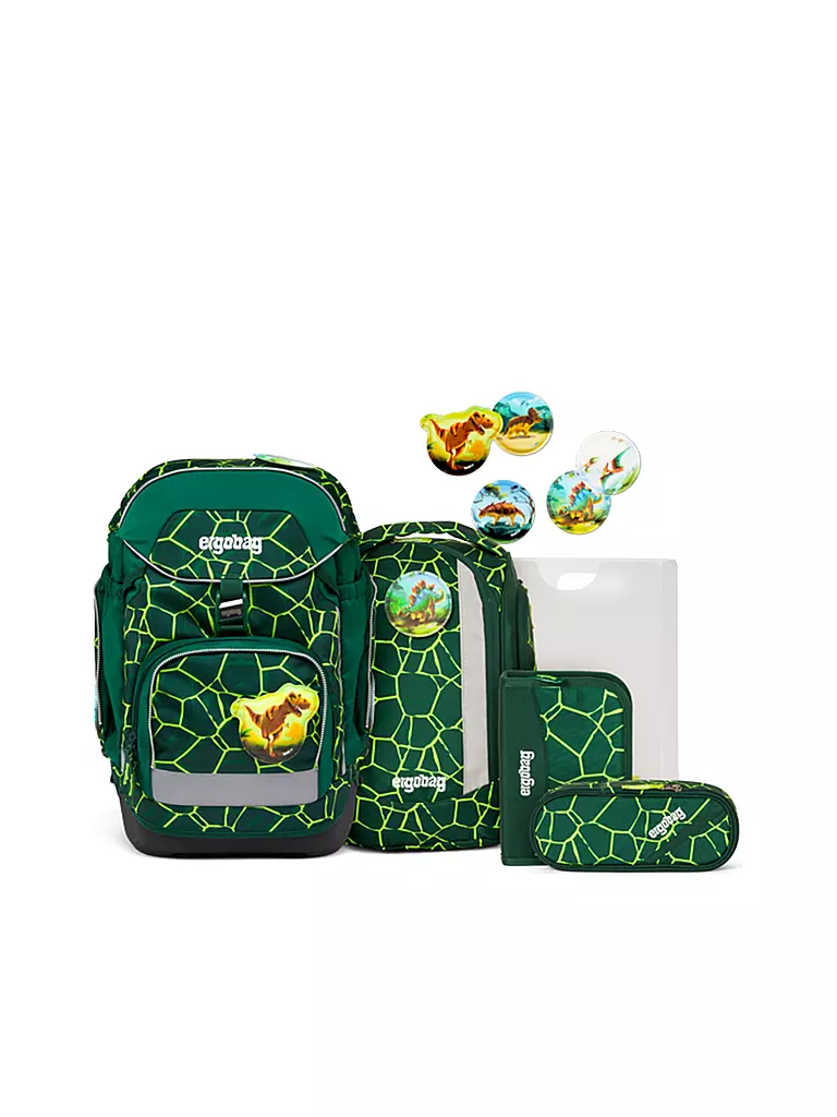 ERGOBAG | Set de cartables 6 pièces PACK - BärRex | dunkelgrün