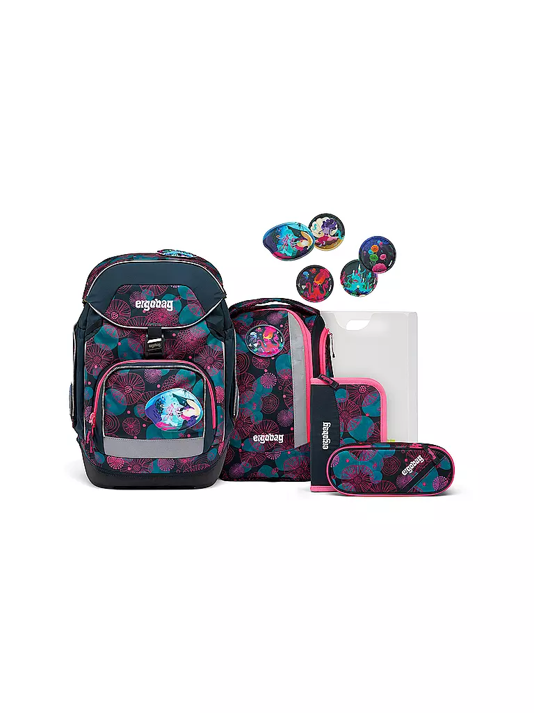 ERGOBAG | Set de cartables 6 pièces PACK - KorallBär | dunkelblau