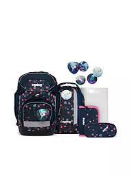 ERGOBAG | Ensemble de cartables 6 pièces PACK Reflex Glow - Super ReflektBär | Bleu foncé