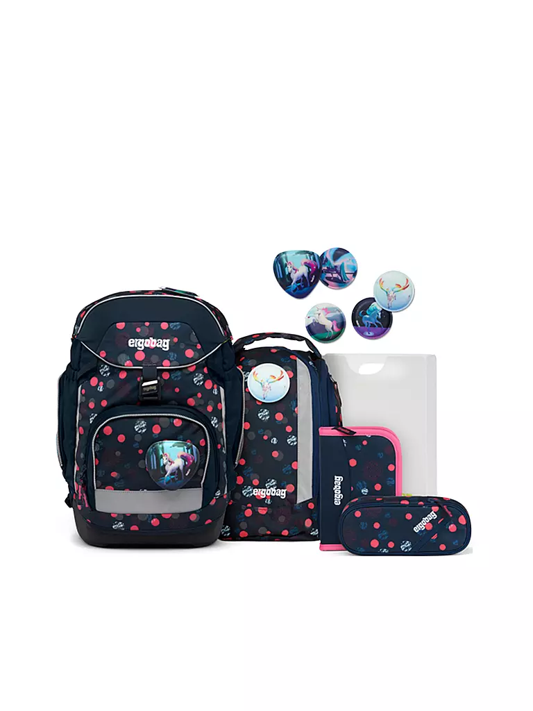 ERGOBAG | Set de cartables 6 pièces PACK Reflex Glow - PhantBärsi | dunkelblau