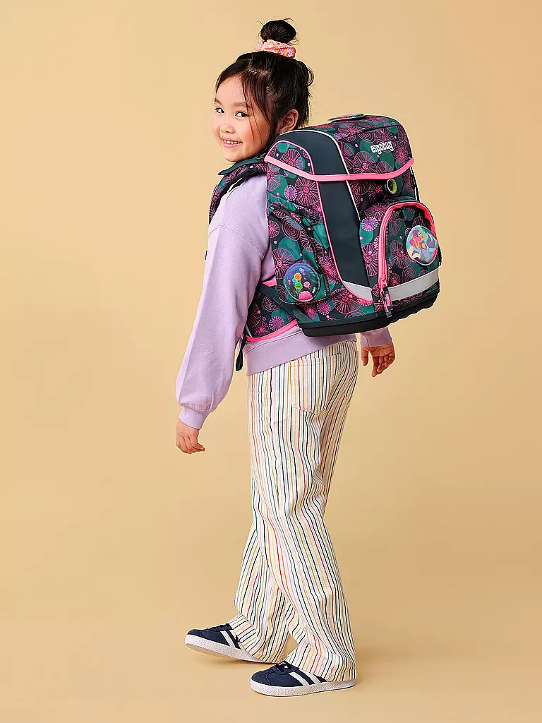 ERGOBAG | Set de sac à dos scolaire 5 pièces Cubo KorallenBär | Noir