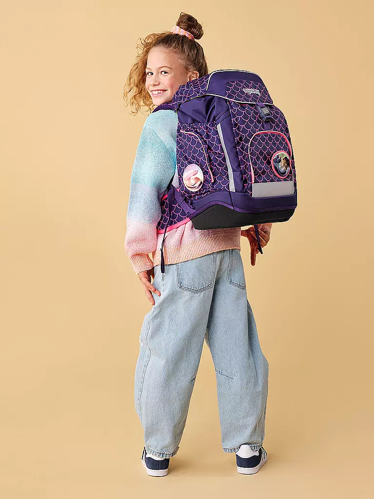 ERGOBAG | Set de sac à dos scolaire 6 pièces Maxi Perlentaucher | Bleu foncé