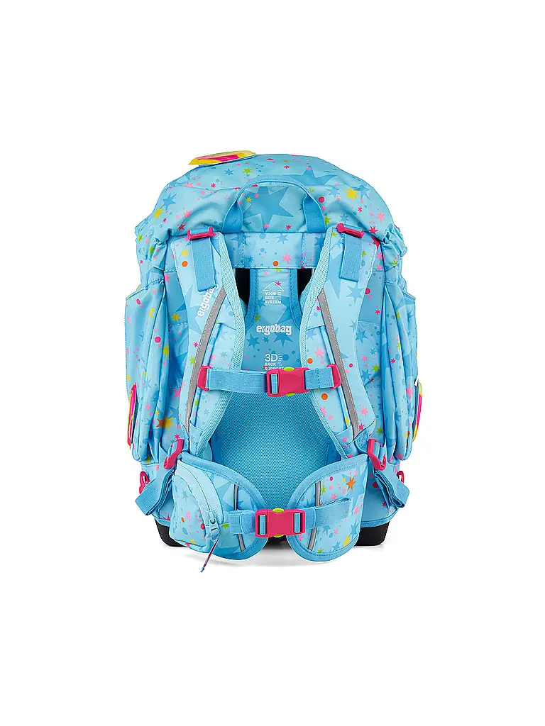 ERGOBAG | Set de sac à dos scolaire 6 pièces Pack Bärhext | Bleu clair