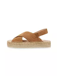 ESPADRIJ L'ORIGINALE | Sandalen CROISETTE PUFFY HIGHT | Marron