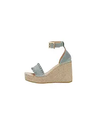 ESPADRIJ L'ORIGINALE | Sandalen DIJON VELOUR | Bleu clair