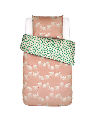 ESSENZA | Perkal Bettwäsche SWAN LAKE 70x90cm/140x200cm Misty Rose