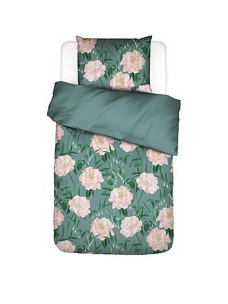 ESSENZA | Housse de couette en satin DOROTHEA 70x90cm/140x200cm Soft Teal