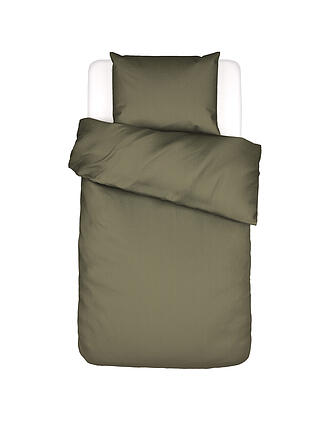 ESSENZA | Linge de lit en satin 70x90cm / 140x200cm COLETTA Moss