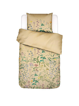 ESSENZA | Linge de lit en satin AUGUSTINA 70x90/140x200cm Yellow Straw