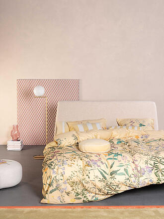 ESSENZA | Linge de lit en satin AUGUSTINA 70x90/140x200cm Yellow Straw