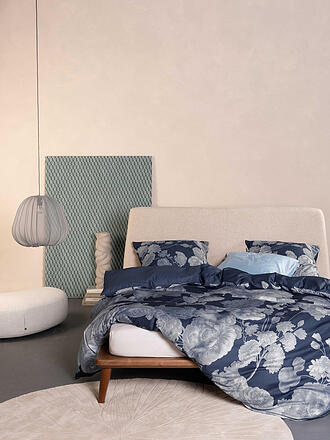 ESSENZA | Linge de lit en satin EUNICE 70x90/140x200cm Night Shadow Blue